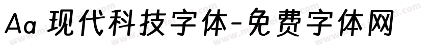 Aa 现代科技字体字体转换